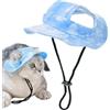Generisch Cappello da Secchio per Gatti e Cani di Piccola Taglia - Estivo Regolabile Con Visiera, da Pesca, per Animali Domestici Con Tesa Larga