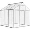 vidaXL Voliera da Giardino Alluminio 183x178x194 cm Uccelliera Gabbia Uccelli