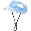Generisch Cappello a secchiello per gatti, cappelli da sole per cani di piccola taglia - Cappello da spiaggia per cani di piccola taglia media e gatti
