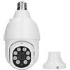 Tbest Mini Telecamera di Sicurezza Esterna Cra Wirel Wifi Rte Hd Monito Cra Pu E Lampadina Cra con Base Interfaccia E27 110-240 V