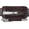 VIPERADE PJ33 EDC Slip per Rebar Kick/Erbe Coltello Torcia Multitool EDC Pelle Piccolo Fodero Multiuso Cintura Clip Marrone