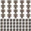 GORGECRAFT 40 set di Mini Cerniere Antiche con 20 set di Chiusure A Scatto Retrò e 240 pezzi di Viti Kit di Fibbie Antiche per Armadio In Legno Custodia per Gioielli Vintage Scatola Regalo Cassetta
