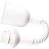 ORION LIGHTSTYLE Lampadario a sospensione con cavo a spirale, attacco E27 con anello a vite, carico max. 5 kg, pendolo a traino, plastica, bianco