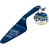 RBV Birkmann Birkmann, Colour Kitchen, paletta per torte con scritta, in plastica di alta qualità, per alimenti, indeformabile, lavabile in lavastoviglie, blu, 26 x 6 cm, 429772