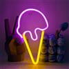 UExnkj-Y Luce al Neon Ice Cream Neon Light Gelato Insegna al neon LED alimentate tramite USB e batteria camera da letto, festa, bar, vetrina, decorazione natalizia neon sign