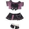 niannyyhouse 20 cm Bambola Vestiti Camicie Gonne Scarpe Studente Vestito 8 pollici Bambola di Peluche Vestire Accessori, Nero