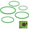 Jeffdad 5 anelli galleggianti per piante, anelli di mangime per pesci per acquari, anelli galleggianti, per mantenere o separare piante galleggianti (verde)