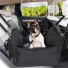 Avmvnvc Seggiolino Auto per Cani di Piccola Taglia, Cuccia Cane Portatile 2-in-1, Seggiolino Auto Cane con Cuscino Staccabile e Lavabile, Guinzaglio di Sicurezza e Tasche Portaoggetti, Nero