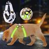 Begonia Pettorina luminosa per cani ricaricabile, luminosa per cani, 3 modalità di illuminazione per cani, regolabile per la sicurezza durante la notte