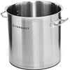 Forgast Pentola Professionale Acciaio Inox 9L Litri, Casseruola Alta Pentola Capiente Induzione Gas Fornello Elettrico, Fondo Spesso Multistrato, Pentole da Ristorante, Argento