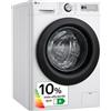 LG F4WR5011A6F, Lavatrice intelligente AI Direct Drive, Vapor Steam, 11 kg, 1400 rpm, 10% più efficiente di A, Serie 500, Bianco
