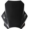 laiteaolin Doppia Bolla Parabrezza Moto Parabrezza Parabrezza Universale per Benelli per Leoncino 250 500 BN125 BN300 BN302 BN302S 502C Moto Cupolino Parabrezza (Colore : Nero)