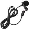 Zunate Microfono Lavalier Cablato con Risvolto, Interfaccia di Tipo C Collare Pick Up a 360 Gradi Microfono Omnidirezionale con Clip per Fotocamera SLR Cellulare Vlog Video Intervista/Trasmissione