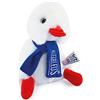 Doudou et Compagnie- Licence Jo Paris 2024 Giochi Olimpici e Paralimpici-Vai I Blu-Cocorico Bianco Sciarpa, Colore Blanc, 20 cm, JO2455