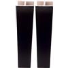 cyclingcolors 2x Connettore Zoccolino Battiscopa Bordo Mobili Cucina Zoccolo Giunzione multiangolo angolare, 100mm nero