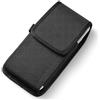 PSOWQ Porta Cellulare Da Cintura, Custodia Cellulare da Cintura,Portatelefono da Cinta,Custodia con Clip, Universal Army Mobile Phone Belt Pouch, per telefoni da 5,7''-6,3'' - Nero