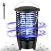 Vehoukli Lampada Antizanzare Elettrica,Zanzariera Elettrica,Ricaricabile Tramite Usb,Display Batteria,Ipx5,Impermeabile,Lampada Zanzare Per Interni,Esterni,Campeggio,Casa,Giardino