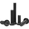 ANSIEDIO Bulloni a Testa Esagonale Viti a Brugola, Acciaio Carbonio Esagono Pulsante Rotonda Testa Viti a Macchina Allen Bulloni Nero, M6×12mm,20 pcs