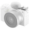 SMALLRIG Adattatore Cold Shoe con Parabrezza Peloso (Bianco) per Sony ZV-E10 / ZV-E1 / ZV-1 II / ZV-1 / ZV-1F - 4734
