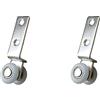 HEGAPRO Rullo di scorrimento da 20 mm, rotolo per binari scorrevoli, fissaggio angolare, 2 pezzi