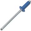 AERZETIX - Set di 50 rivetti ciechi standard Ø4x10mm colore blu genziana RAL 5010 - DIN 7337 - rivetto pop a rottura stelo -in acciaio/alluminio - C48072