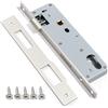 Bwintech 1 Pz Serratura A Infilare In Acciaio Inox 9235, Corpo Serratura Da 92 mm. Al Centro e 35 mm. Di Arretramento, Serratura Per Porte Con Telaio In Nichel Satinato Per Porte Interne Ed Esterne