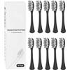 Copimy 6 testine compatibili con spazzolini elettrici Oclean, spazzole di ricambio adatte per Oclean One, Flow, X, pro, X Elite, X Digital, X10, X Ultra, Air2, F1, ecc. (nero)
