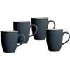 Ritzenhoff & Breker Doppio, set di 4 tazze da caffè, colore: antracite