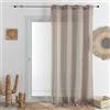 LOJI HomeMaison.com Tenda in Etamina - Tenda oscurante - Tenda bianca - Tenda 290 x 240