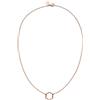 Purelei Collana Bloom, Collana da donna con ciondolo a forma di fiore, Collare in acciaio inossidabile resistente all'acqua, Lunghezza regolabile 40-45 cm (Oro rosa)