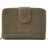 dR Amsterdam Portafoglio da donna - Portafoglio classico in pelle con protezione RFID - Elegante e sicuro per tutte le tue esigenze di pagamento - 93123 Olive, Olive, S, Contemporaneo
