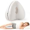 Dioxide Cuscino per Gambe, Cuscino Gambe per Dormire (Bianco) | Dormitori Laterali con Memory Foam, Cuscino per Ginocchia per Fianchi per Gambe, Ginocchia, Anche, Schiena e Gravidanza