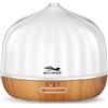 GOLDFOX Diffusore di aromi, 500 ml, umidificatore a ultrasuoni, a doppio guscio, permeabilità alla luce, diffusore senza BPA, aromaterapia, umidificatore per la camera dei bambini, camera da letto, yoga, spa
