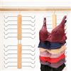 GmeDhc 1Pcs Appendini per Canotte, Appendini in Legno per Reggiseno per Armadio, Organizzatore per Reggiseno per Guardaroba, Contenitore Salvaspazio per Canotte, Top a Canotta, Reggiseni, Costumi da