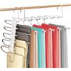 Baxcdyswe 5 in 1 Grucce Pantaloni, Acciaio Inossidabile appendini per pantaloni, portapantaloni per armadio, Appendino Antiscivolo Multifunzionali Appendiabiti stampelle attaccapanni
