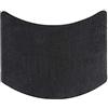 fluffy® Tappeto da bagno in ciniglia per docce semicircolare, con fondo antiscivolo (Piccola Curva | Raggio Doccia 55 cm, Antracite)