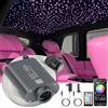 SUNKENET 16W RGBW LED Fibra Ottica, 500pcs of (0.75+1.0+1.5mm)*4m Cielo Stellato LED Con APP Bluetooth/Remote/Controllo Musica Kit di Plafoniere Star, Fibra Ottica Cielo Stellato per Auto/Casa/Teatro
