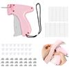 DALAETUS 1 Pezzi Quick Clothing Fixer Set, Micro Stitch Gun con 200 Fibbie Bear Cloud e 1100 Aghi di Plastica, Mini Macchina per Cucire Rapida per Indumenti, Dispositivo di Fissaggio Rapido per Abbigliamento