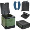 Montafox Toilette Campeggio Pieghevole Portatile WC 25 L 150 kg Gabinetto | Secchio, Sacchetti Igienici, Camper, Emergenza, Giardino, Festival, Escursioni, Barca, Senza Chimica, Compatta, Leggera