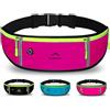 Nordrun® Marsupio Running Uomo & Donna, marsupio corsa Impermeabile - per Corsa, Sportivo, Trekking, Sport, Fitness, Jogging - marsupio running Cintura Palestra - per Tutti Cellulare (Rosa)