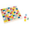 small foot 11164 Sudoku colorato Educare in legno, con 81 cubi numerici dai colori vivaci per stupore, a partire da 6 anni.