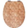 Wirquin 20723077 Sedile WC Diplomat 100% fsc con freno di caduta, top fix y staccabile
