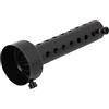 Baceyong - Marmitta per motocicletta, DB Killer, deflettore del tubo di scarico, silenziatore di scarico, 35-60 mm, Nero/Argento