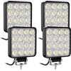 antom Faro da Lavoro LED 4X72W quadrato 3,3 pollici faro 12v 24V IP67 impermeabile luce di retromarcia faro ausiliario auto per escavatore trattori trattori ATV camion