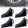 Leikurvo 4 pezzi cunei con impugnatura, 180 x 90 x 110 mm, cunei in plastica, cunei frenanti per rimorchi, cunei per ruote per auto, roulotte, camper (nero)