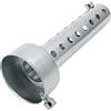 Riloer Silenziatore DB Killer, silenziatore regolabile universale rimovibile per silenziatore di scarico moto da 35 mm - argento