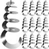My-goodbuy24 Efficace dissuasore per uccelli - Set da 12 pezzi - Spaventapasseri riflettenti, a spirale a vento, per balcone, protezione uccelli, 70 cm