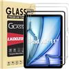 LKOOZO [2 Pezzi Pellicola Prottetiva per iPad Air 11 Pollici M3/M2 (2025/2024) Tablet Vetro Temperato con Telaio di Installazione Facile
