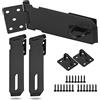 Tusenpy 3 Pezzi Lucchetto Porta con Vite,5 Pollici Lucchetto Hasp Acciaio Inox,Chiavistello Porta per Giardino Garage Cassetto Armadietto Sala Attrezzi (Grande Taglia)