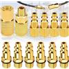 Dilightnews 12 Pezzi Raccordi Per Compressori d'Aria Accoppiatore d'Aria e Kit Spina 1/4 Npt Raccordi Aria Connettori Per Linea Aerea Per Compressore Tubo Flessibile Americano